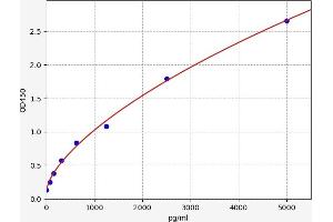 Typical standard curve (MXD1 ELISA Kit)