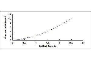 Typical standard curve (ETFDH ELISA Kit)