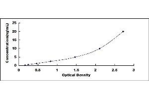 Typical standard curve