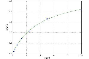 A typical standard curve