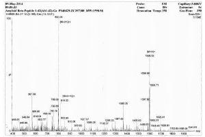 Image no. 1 for Amyloid beta 1-42 (Abeta 1-42) peptide (Ovalbumin) (ABIN5666071) (Amyloid beta 1-42 (Abeta 1-42) peptide (Ovalbumin))