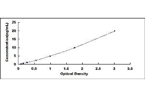 Typical standard curve (CECR1 ELISA Kit)