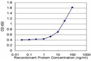 Detection limit for recombinant GST tagged BNIP1 is approximately 3ng/ml as a capture antibody. (BNIP1 antibody  (AA 1-228))