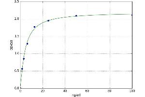 A typical standard curve (FABP7 ELISA Kit)