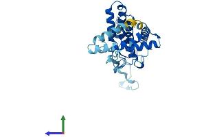 AlphaFold protein structure predicition of Human Recombinant PI4KAP1 Protein, UniprotID Q8N8J0 (PI4KAP1 Protein (AA 1-262) (His tag))