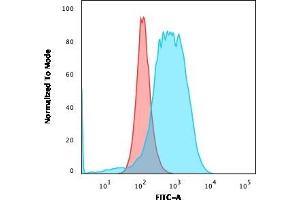 Flow Cytometric Analysis of PFA-fixed MOLT-4 cells. (CD84 antibody)