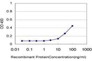 Detection limit for recombinant GST tagged HIPK1 is approximately 3ng/ml as a capture antibody. (HIPK1 antibody  (AA 330-430))