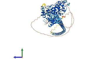 AlphaFold protein structure predicition of Human Recombinant ACAP2 Protein, UniprotID Q15057
