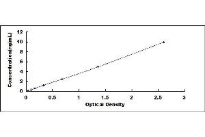 Typical standard curve (SSB ELISA Kit)