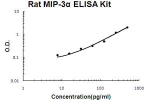 Rat MIP-3 alpha/CCL20 Accusignal ELISA Kit Rat MIP-3 alpha/CCL20 AccuSignal ELISA Kit standard curve. (CCL20 ELISA Kit)