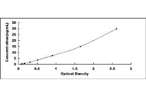 Typical standard curve (HRG ELISA Kit)