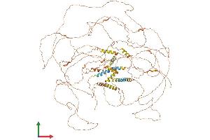 AlphaFold protein structure predicition of Human Recombinant SPATA31C1 Protein, UniprotID P0DKV0 (SPATA31C1 Protein (AA 1-1188) (His tag))