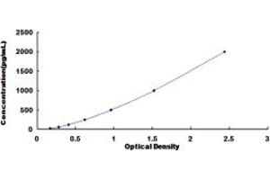 Typical standard curve (Pleiotrophin ELISA Kit)