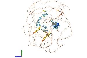 AlphaFold protein structure predicition of Human Recombinant ZEB1 Protein, UniprotID P37275 (ZEB1 Protein (AA 1-1124) (His tag))
