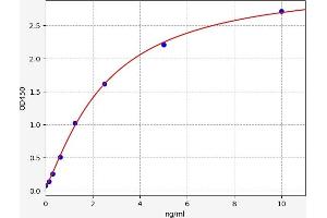 Typical standard curve (EPAS1 ELISA Kit)