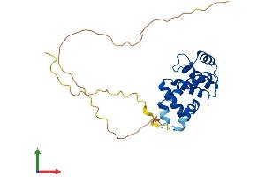 AlphaFold protein structure predicition of Human Recombinant RGS18 Protein, UniprotID Q9NS28 (RGS18 Protein (AA 1-235) (His tag))
