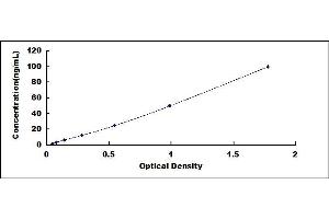 Typical standard curve (COMT ELISA Kit)