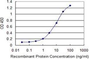 Detection limit for recombinant GST tagged IL15RA is 0. (IL15RA antibody  (AA 31-130))
