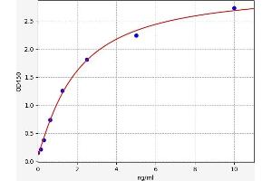 Typical standard curve (GABRA2 ELISA Kit)