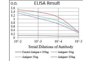 Black line: Control Antigen (100 ng), Purple line: Antigen(10 ng), Blue line: Antigen (50 ng), Red line: Antigen (100 ng), (CD93 antibody  (AA 474-535))