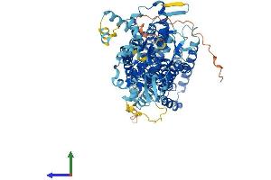 AlphaFold protein structure predicition of Human Recombinant SLC26A3 Protein, UniprotID P40879 (SLC26A3 Protein (AA 1-764) (His tag))