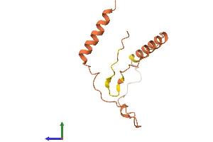AlphaFold protein structure predicition of Human Recombinant CIRBP-AS1 Protein, UniprotID Q8TBR5 (CIRBP-AS1 Protein (AA 1-109) (His tag))
