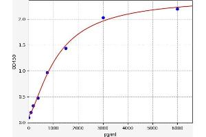 Typical standard curve (WISP3 ELISA Kit)
