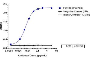 Human CD46, His Tag Protein at 2 μg/mL can bind Anti-CD46 Reference Antibody (FOR46) ,EC50=0. (Recombinant CD46 antibody)