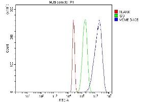 Flow Cytometry analysis of HL-60 cells using anti-MCM6 antibody (ABIN7600038). (MCM6 antibody  (AA 14-821))