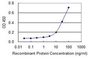 Detection limit for recombinant GST tagged BCL2L14 is 1 ng/ml as a capture antibody.