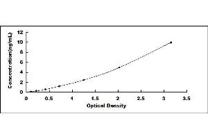 Typical standard curve (TDP1 ELISA Kit)