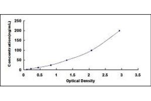 Typical standard curve (AAHA ELISA Kit)