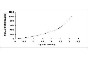 Typical standard curve (CNTF ELISA Kit)