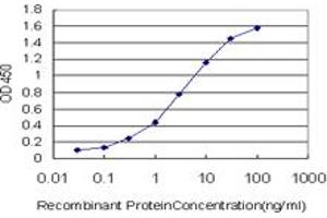 Detection limit for recombinant GST tagged PMS1 is approximately 0. (PMS1 antibody  (AA 26-135))