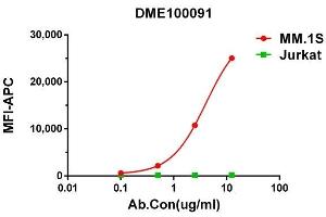 Binding of different concentrations Rabbit Anti-Human GD monoclonal antibody to MM. (GPRC5D antibody  (AA 2-21))