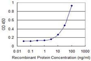 Detection limit for recombinant GST tagged MAGED1 is 1 ng/ml as a capture antibody. (MAGED1 antibody  (AA 1-778))
