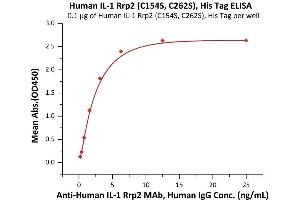 ELISA image for Interleukin 1 Receptor-Like 2 (IL1RL2) (AA 20-335) (Active) protein (His tag) (ABIN7013703)
