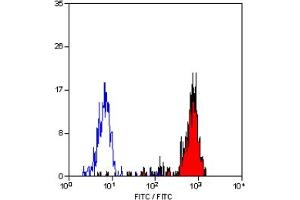 Staining of human peripheral blood monocytes with MOUSE ANTI HUMAN CD14 (CD14 antibody)