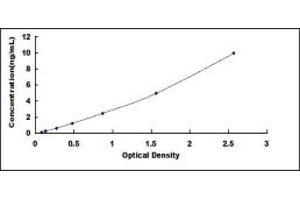 Typical standard curve (S100A8 ELISA Kit)