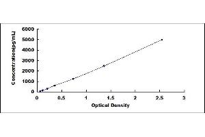 Typical standard curve (CXCR4 ELISA Kit)