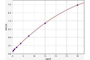 Typical standard curve (LAPTM4B ELISA Kit)