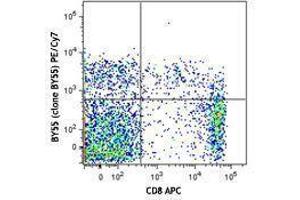 Flow Cytometry (FACS) image for anti-CD160 (CD160) antibody (PE-Cy7) (ABIN2659125) (CD160 antibody  (PE-Cy7))