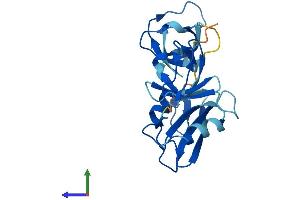 AlphaFold protein structure predicition of Human Recombinant GRB2 Protein, UniprotID P62993