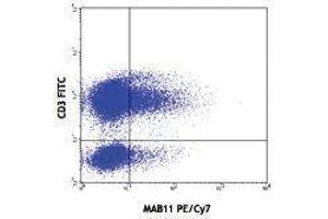 Flow Cytometry (FACS) image for anti-Tumor Necrosis Factor alpha (TNF alpha) antibody (PE-Cy7) (ABIN2659610) (TNF alpha antibody  (PE-Cy7))