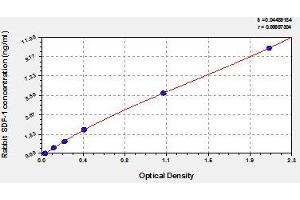 Typical standard curve (CXCL12 ELISA Kit)