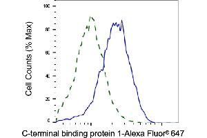 Validation of C-terminal binding protein 1 knockdown using flow cytometry. (Recombinant CTBP1 antibody)