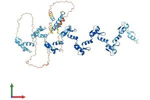 AlphaFold protein structure predicition of Human Recombinant ZNF135 Protein, UniprotID P52742 (ZNF135 Protein (AA 1-658) (His tag))