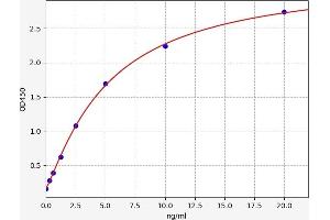 Typical standard curve (CD43 ELISA Kit)