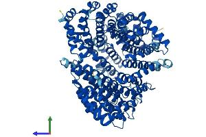 AlphaFold protein structure predicition of Human Recombinant KPNB1 Protein, UniprotID Q14974 (KPNB1 Protein (AA 1-876) (His tag))