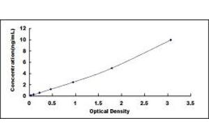 Typical standard curve (MINA ELISA Kit)